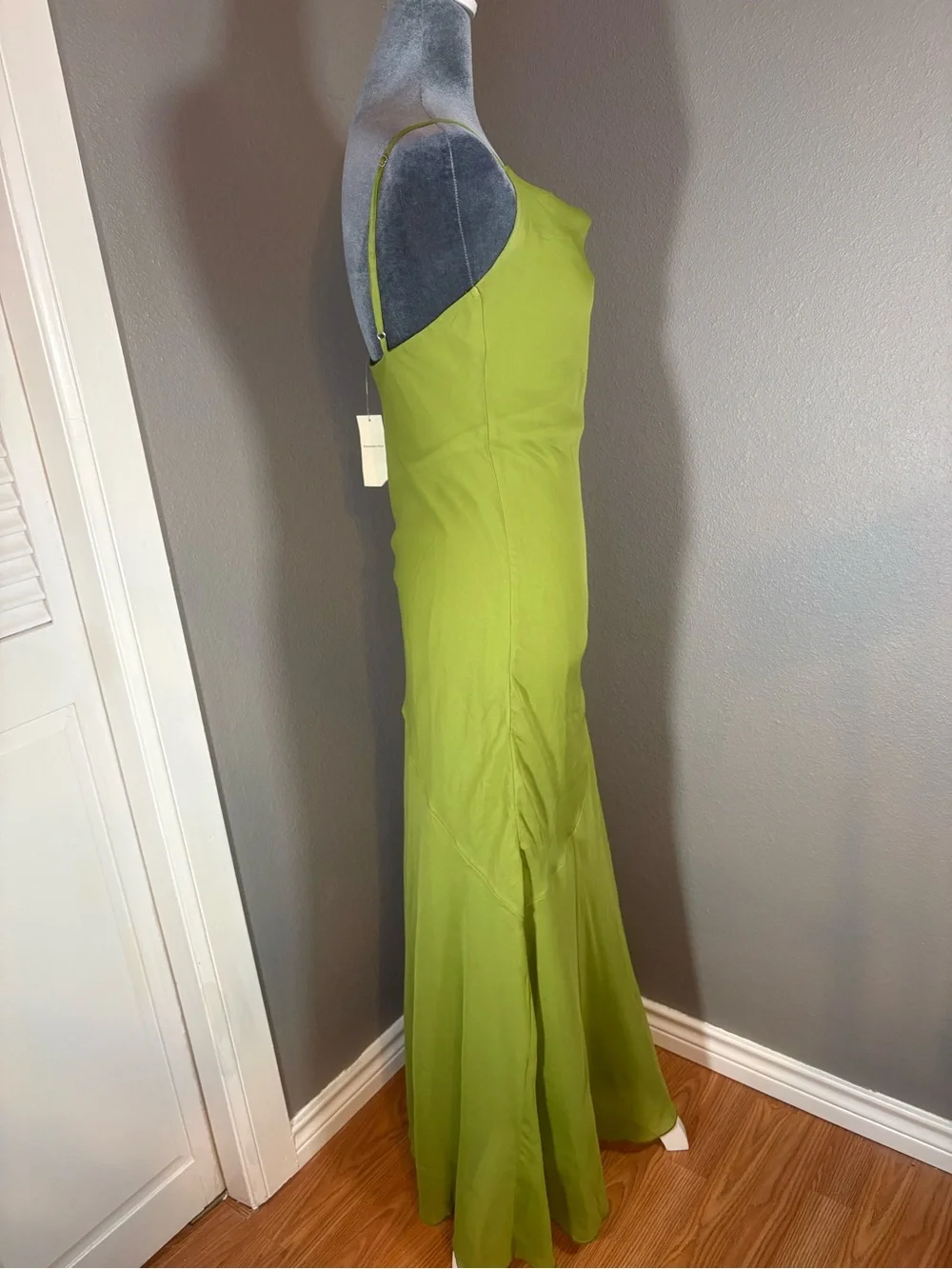 NWT Abercrombie & Fitch Olive Green Slip Maxi Dress Size Small / Tall